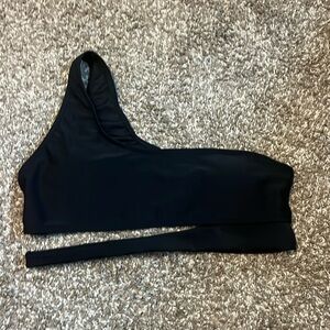 black shein bikini top size small